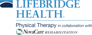 LifeBridge Health Physical Therapy in collaboration with NovaCare rehabilitation logo.