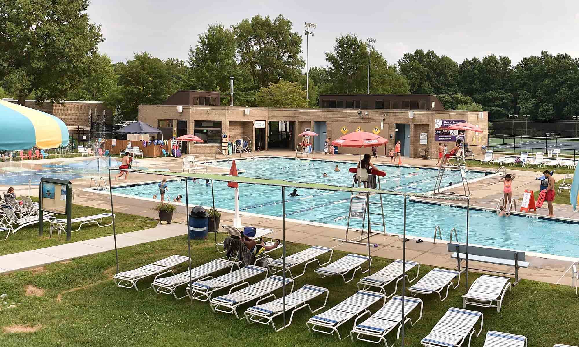 An outdoor pool.