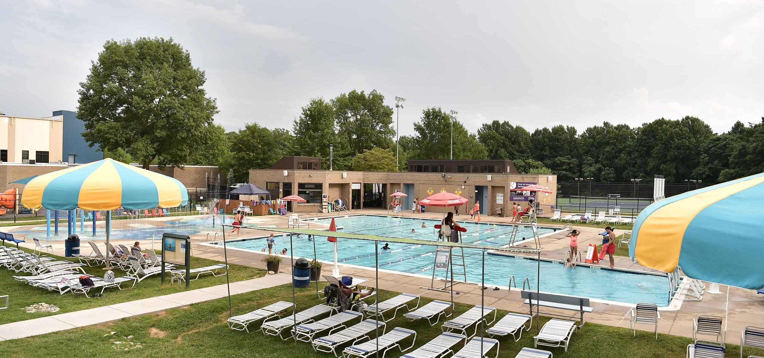 An outdoor pool.