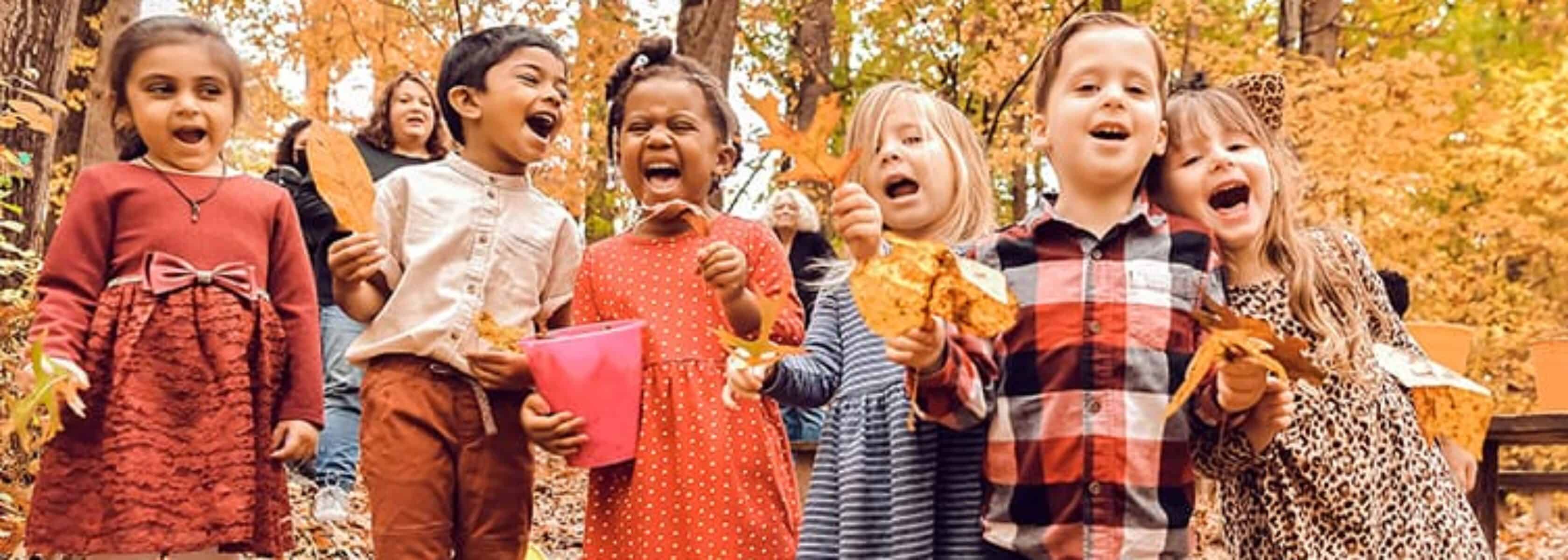 preschool children outdoors