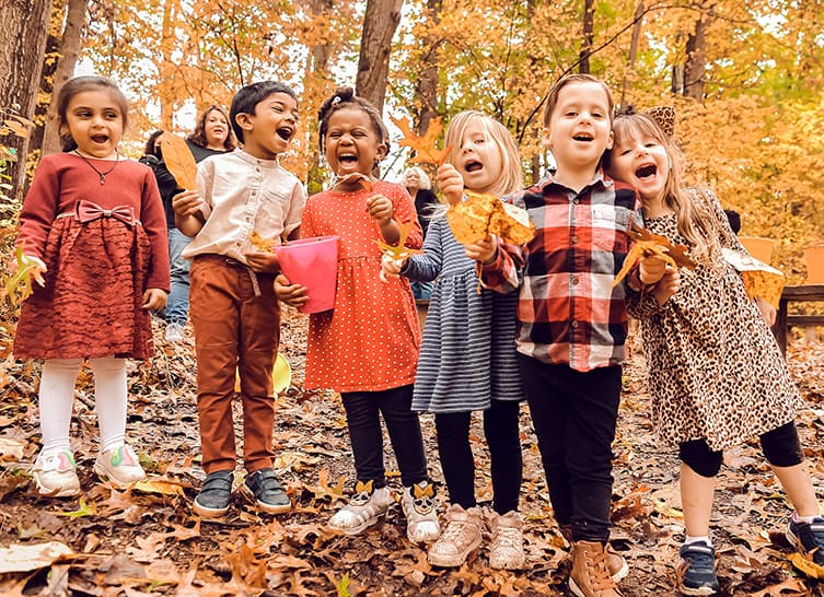 preschool children outdoors